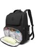 Bagwise® - Luiertas - Rugzak - Verzorgingstas - Baby Rug Tas - Diaper Backpack - Unisex - Crinkle Nylon - 25 LT - Zwart -