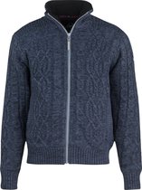 Cardigan d'hiver en tricot BJØRNSON (avec doublure en peluche) Homme Bleu foncé - Taille 6XL - VIGGO