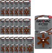 Voordeelpak Rayovac gehoorapparaat batterijen - Type 312 (bruin) - 20 x 6 stuks