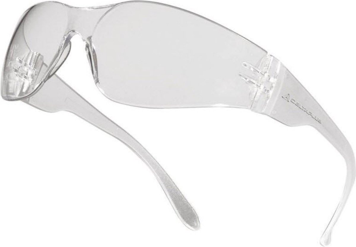 Delta Plus Bril Polycarbonaat 1‑stuk Helder AB — transparant, anti‑damp, krasbestendig - veiligheidsbril polycarbonaat laterale bescherming one size