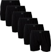 Suaque heren boxershorts wijd | MAAT L | 6-pack | Uni zwart