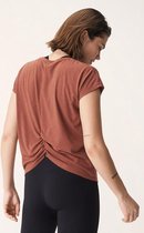 Rönisch split back tee copper brown