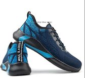 Veran Veiligheidsschoenen - Lichtgewicht - Sneakers - Werkschoenen - Sportief - Stalen Neus - Antiperforatiezool - Antislip - Blauw - 41