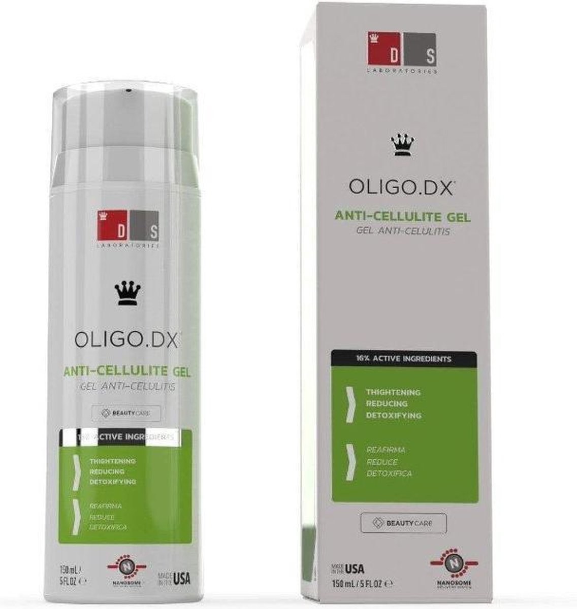 DS Laboratories - Oligo.DX gel tegen cellulitis - 150 ml.