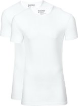 Slater 2-pack Stretch T-shirt Wit - maat S