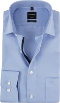 OLYMP Luxor Overhemd MF Blauw Wit SL7  - maat 43