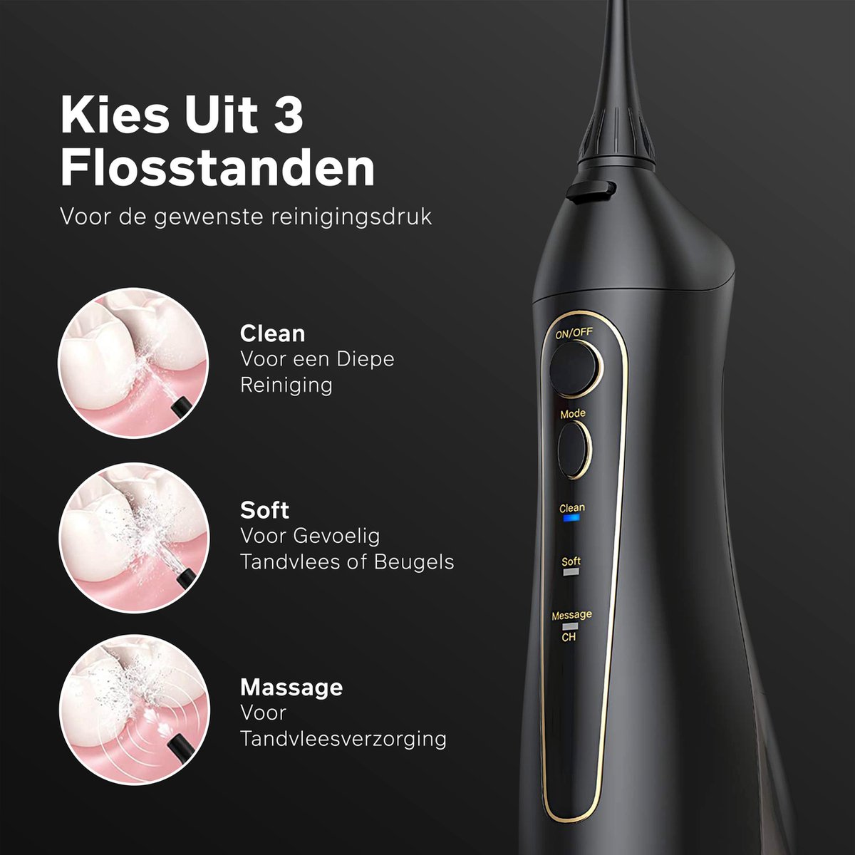 Bintoi iSonic F600 Waterflosser - Draadloze Monddouche thumbnail 4