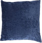 Kussen Dastak velours 45x45cm blauw