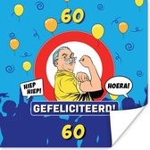 Poster Verjaardag - Man - 60 Jaar - 30x30 cm