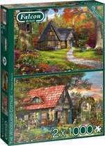 legpuzzel The Woodland Cottage 2x1000 stukjes