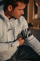 Malelions Men Captain Hoodie - Light Blue/Navy - L