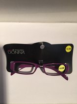 Donna Di Maurizio paars +2.50 leesbril