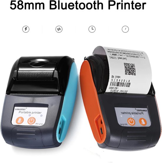Imprimante mobile Bluetooth WIFI USB petite imprimante de reçu thermique  POS portable sans fil imprimante thermique