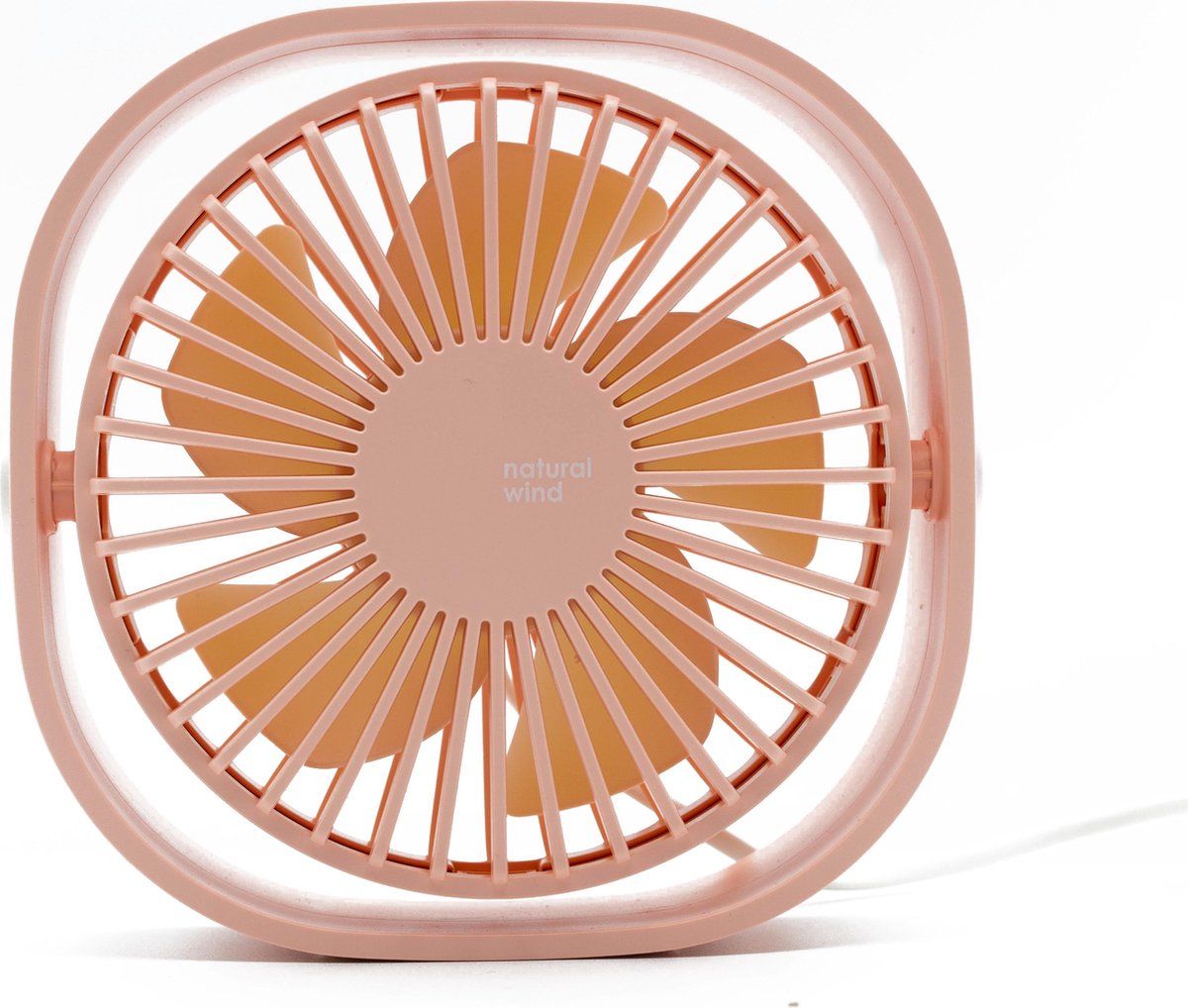 LW USB Mini Ventilator® - Ventilator - Tafelventilator - Geluidstil - 3 standen - Roze - Model 2023 — afbeelding 4