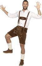 Costume des fermiers du Tyrol et de l'Oktoberfest | Fête de la bière Lederhosen Heinz Hijs Man | Taille 60 | Fête de la bière | Déguisements