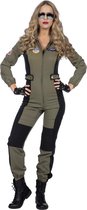 Costume de pilote et d'aviation | Avion de combat Maverick Top Pilot F35 | Femme | Taille 44 | Costume de carnaval | Déguisements