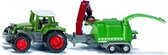 Fendt Favorit 926 tractor met Jenz hakselaar groen (1675)