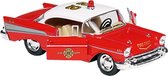 Metalen Chevrolet Bel Air (1957) Rood 12,7 cm