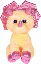knuffeldinosaurus junior 25 x 23 cm pluche geel