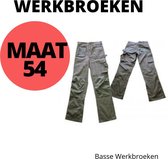Basse Werkbroek - Werkbroek voor heren cordura- Grijze werkbroek - Maat 54
