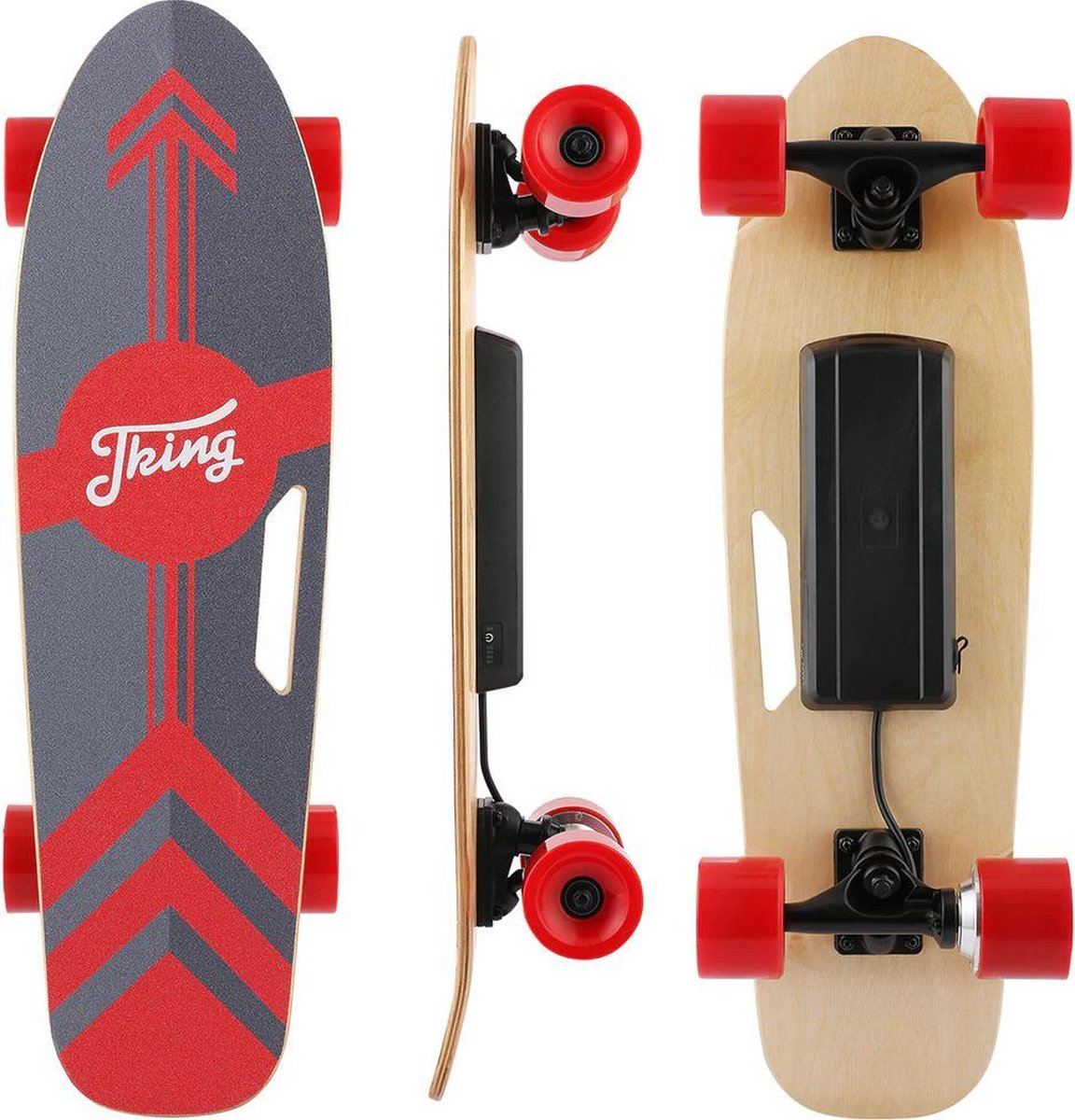 Polaza® Elektrisch Skateboard - Met Afstandsbediening - Skateboard - Longboard - Elektrisch Longboard -20 KM/U - Skate - Pennyboard