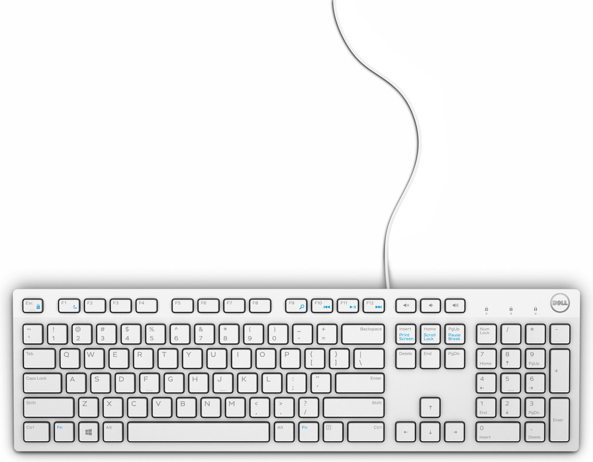 KB216 US International (QWERTY) White
