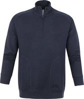 Profuomo Sweater Half Zip Donkerblauw - maat L