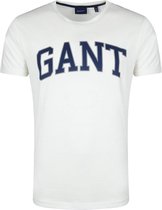 Gant T-shirt Graphic Blauw Off-White - maat M