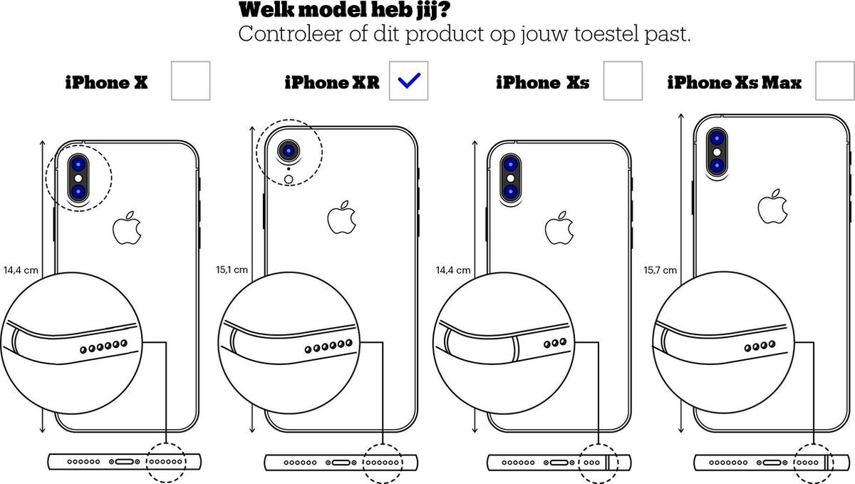 Backcover geschikt voor Apple iPhone XR - Groen - Shockproof + Glas Protector