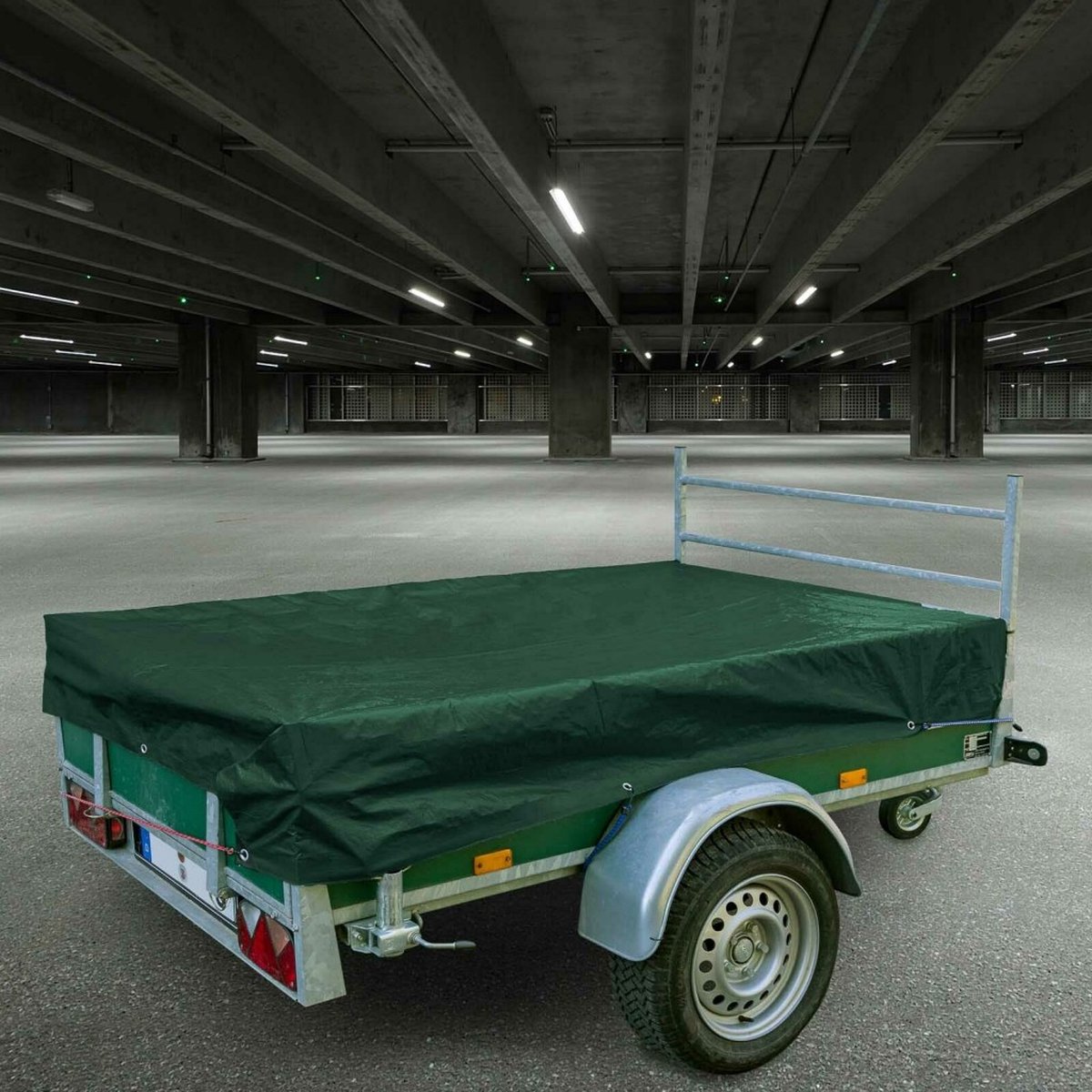 Heavy Duty Afdekzeil Beschermhoes Afdekhoes - Universele Zeildoek Cover Hoes - Regenhoes Afdekzeil - Dekzeil - Bouwzeil Zeil Doek - Voor Zwembad/Tuinmeubelen/Voertuig/Tuin/Fietsen/Zandbak/Aanhangwagen - 140g/m² - Extra Dik 12m2 - Groen 3x4 M — afbeelding 4