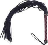 Leren zweep rood/zwart - BDSM - SM toys - BDSM - Zweepjes en Knevels