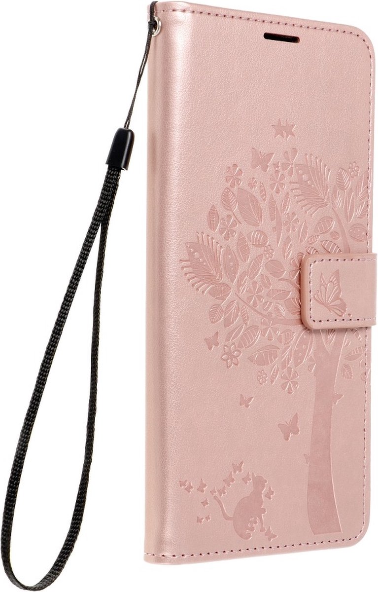 Forcell MEZZO Book case voor IPHONE 13 PRO MAX boomstructuur roze