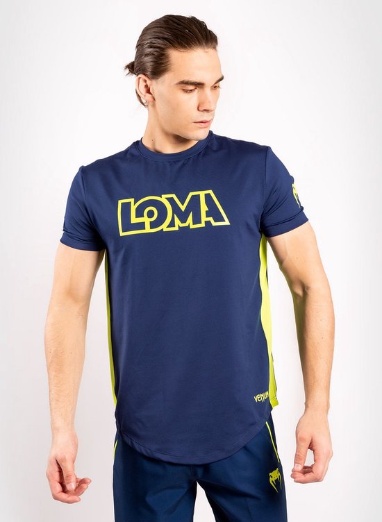 Foto: Venum loma origins dry tech t shirt blauw geel xl