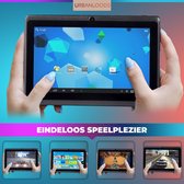 ETEBAR Kindertablet - 7 inch - Zwart - 16 GB - Android 10.0 - Camera voor & achter - tablet - tablethouder - inclusief gratis tablethoes - gratis screenprotector