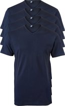 ALAN RED T-shirts Vermont (4-pack) - V-hals - donkerblauw - Maat: S