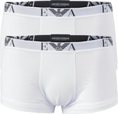 Emporio Armani Trunks Essential Monogram (2-pack) - heren boxers kort - wit -  Maat: M