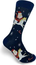 JustSockIt Kerstsokken Unicorn - Sokken - Kerstsokken - Kerstcadeau - Foutekerst - Leuke sokken - Vrolijke sokken - Dieren sokken - Eenhoorn - Unicorn - kerstokken mannen - kerstsokken vrouwen - kerstsokken waar je happy van wordt