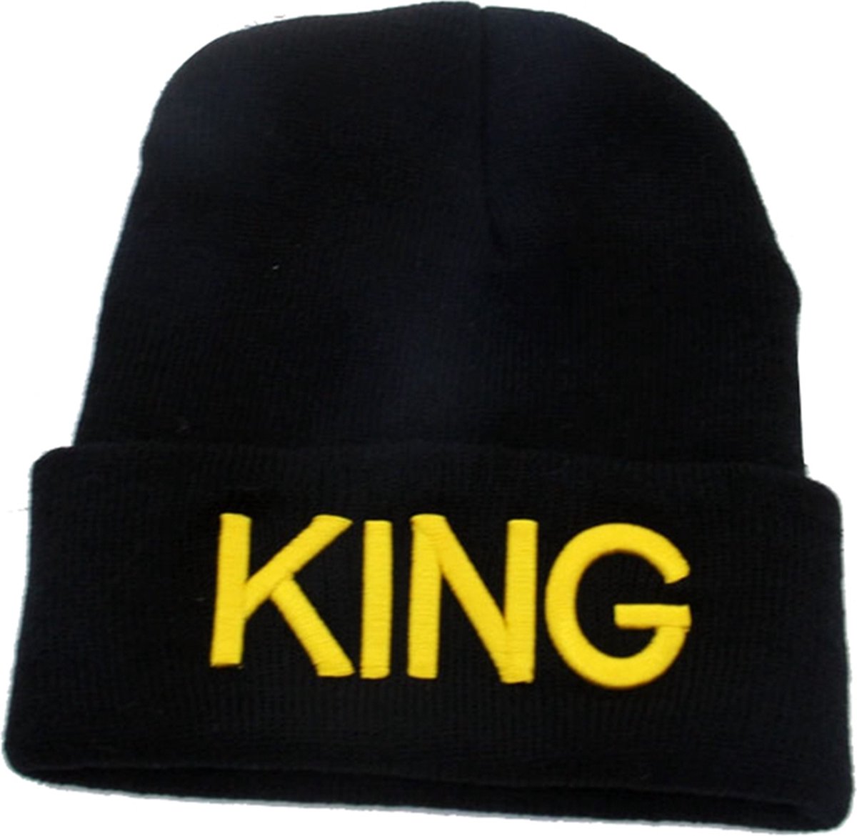 Winkrs | Beanie "King" Goud | Muts | Hoofddeksel | One Size Unisex