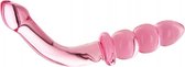 Hamsa Glazen G-Spot/P-Spot Dildo - Roze - Sextoys - Dildo's