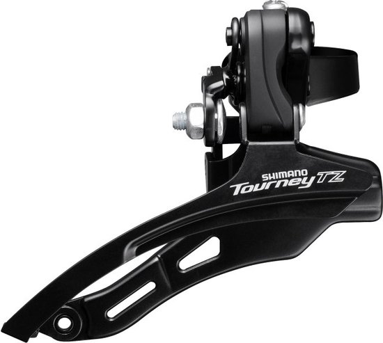 Voorderailleur Shimano Tourney TZ FD-TZ500 - 6/7 speed - down swing - top pull - hoge klem ø28,6 mm - 42T