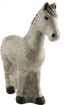 Raku Classic - paard - grijs - uniek raku geglazuurd beeld