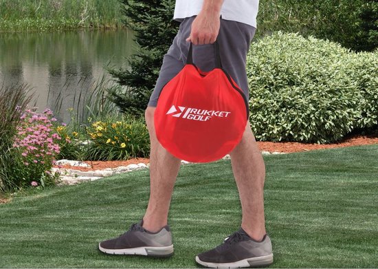 Rukket Pop-Up Chipping Net - Inclusief Foamballen - Golf Chippingnet van Merkloos — afbeelding 5