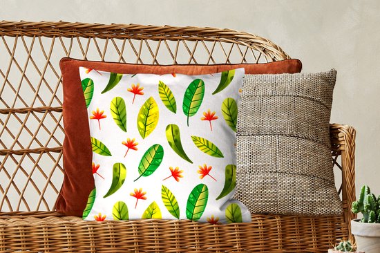 Sierkussen - Feuilles Jungle Colors - Vert - 45 Cm X 45 Cm