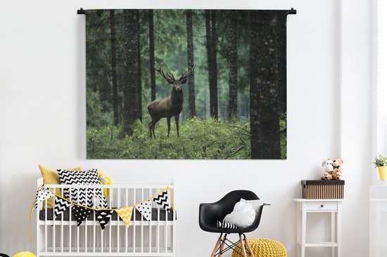 Tapisserie - Cerf - Forêt - Nature - 180x135 cm - Tapisserie