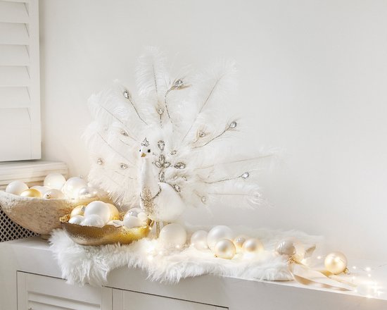 1x guirlandes de perles guirlandes d'arbres de Noël / guirlandes rose framboise (magnolia) 10 mètres