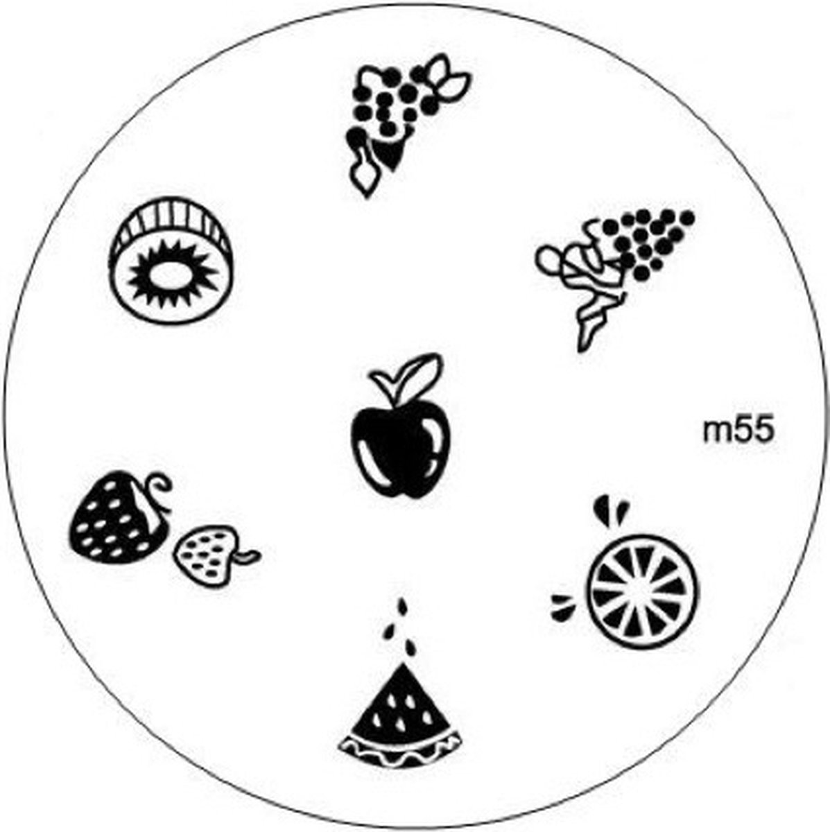 Goedkoopste Stempel plaatje voor uw stamping nailart M55.