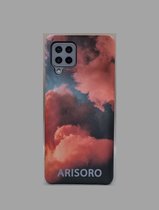 Arisoro Samsung Galaxy A42 hoesje - Backcover - Orange Smoke