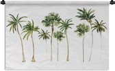 Wandkleed - Wanddoek - Jungle - Palmboom - Groen - 150x100 cm - Wandtapijt