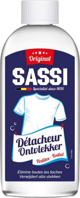 Dégraissant Universel Sassi - Élimine les taches de graisse, de colle, de sueur - 200 ml