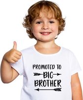 Promoted to Big Brother T-shirt – Grote Broer Tshirt – (Leeftijd: ca. 5-6 jaar)